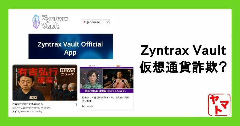 Zyntrax Vaultは詐欺?怪しい暗号資産・仮想通貨の投資プラットフォームを調査